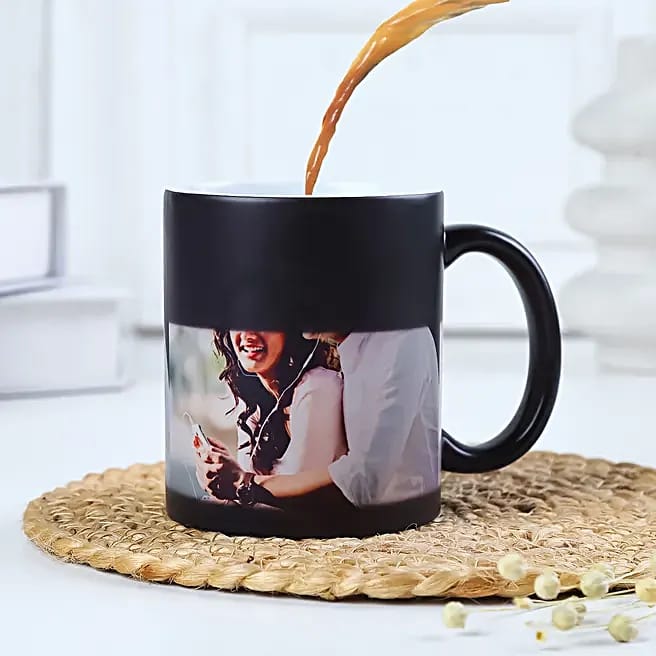 Customized Mugs| Personalized Black Magical Cup