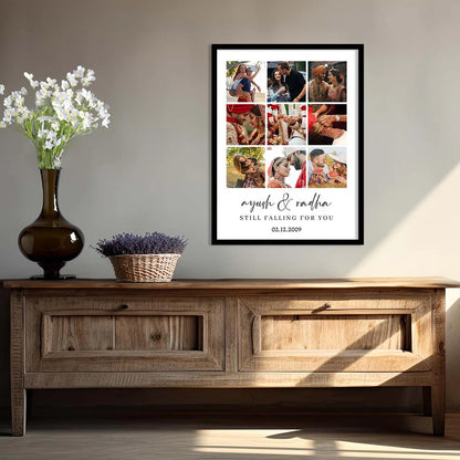 Personalized Photo Frame Collage Photo Frame Gift for Husband / Wife - Customized Photo Collage Gift for Anniversary size - 12in. x 18 in.